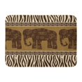 thumbnail image 1 of GODPOK Zoo Safari Patterns Elephants Zebra Skin Africa Animal Rug Doormat Bath Mat 23.6x15.7 inch, 1 of 1