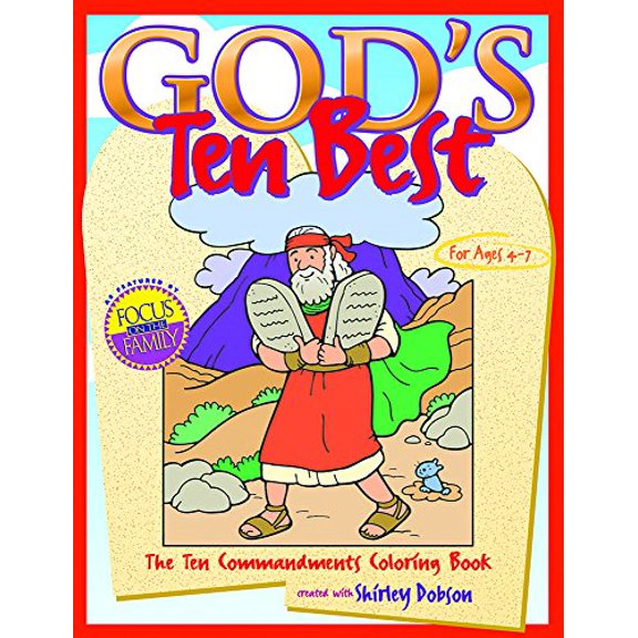 Pre-Owned GODS TEN BEST COLOURING BOOK (Coloring Books): The Ten Commandments Colouring Book Paperback