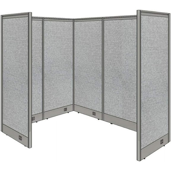 GOF 1 Person Workstation Cubicle (5.5’D x 6’W x 6’H) Office Partition Panels Only