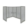 thumbnail image 1 of GOF 1 Person Workstation Cubicle (5’D x 6’W x 5’H) Office Partition Panels Only, 1 of 8