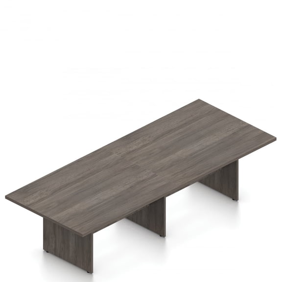GOF 10 Ft. Rectangular Office Conference Table, Modern Meeting Room Desk, Durable Laminate (Artisan Gray)