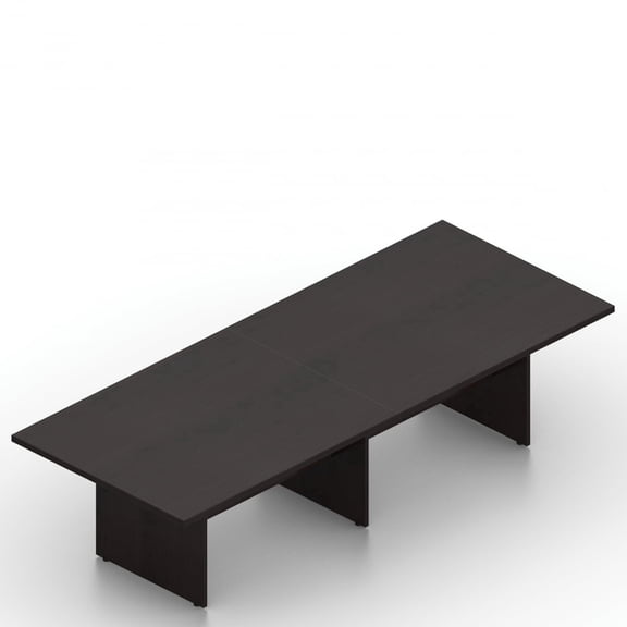GOF 10 Ft. Rectangular Office Conference Table, Modern Meeting Room Desk, Durable Laminate (Espresso)