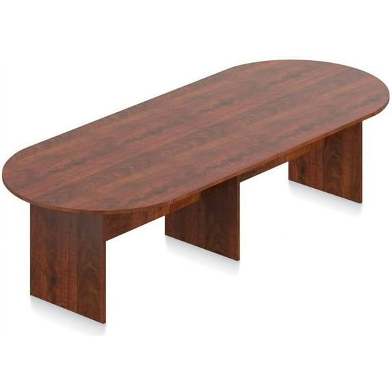GOF 10 ft. Dark Cherry Conference Room Table - Modern Office Desk for Meetings, High-Quality Laminate Finish