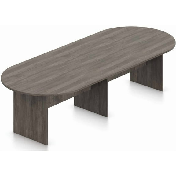 GOF 10 ft. Gray Conference Room Table - Modern Office Desk for Meetings, High-Quality Laminate Finish