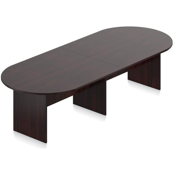 GOF 10 ft. Mahogany Conference Room Table - Modern Office Desk for Meetings, High-Quality Laminate Finish