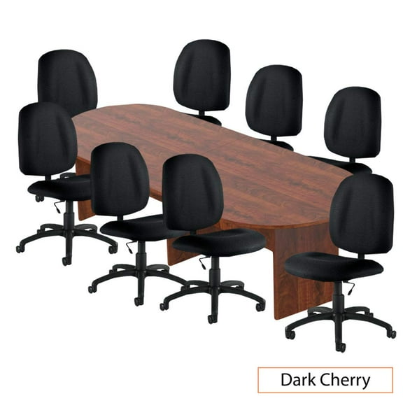 GOF 10FT Conference Table Chair (G11650) Set - Dark Cherry