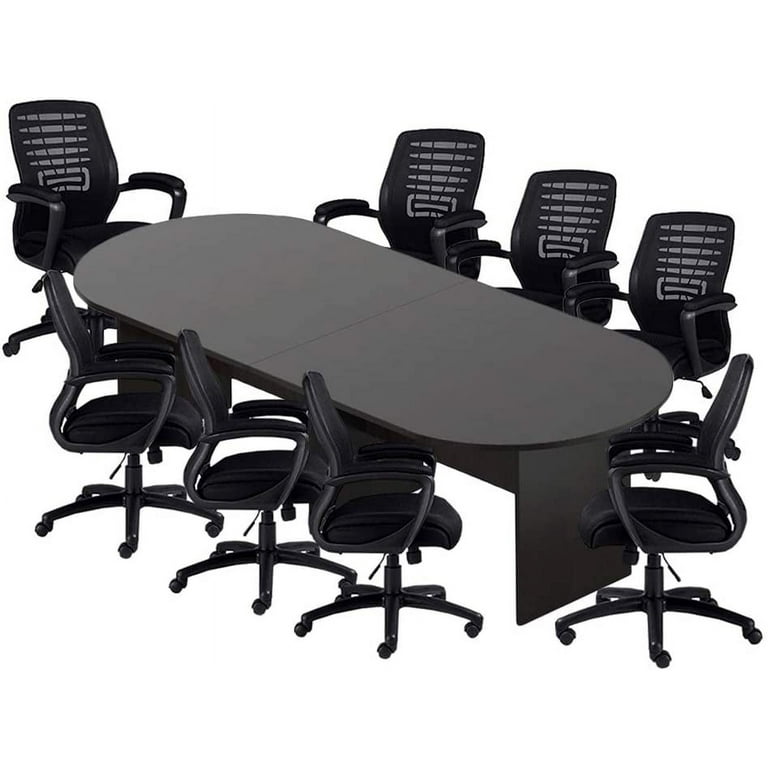 GOF 10FT Conference Table Set with Chairs G11750B Espresso