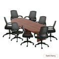 thumbnail image 1 of GOF 10FT Conference Table Set with Chairs (G11920B) - Dark Cherry, 1 of 8