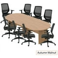thumbnail image 1 of GOF 10FT Conference Table Set with Chairs (G12112B) - Walnut, 1 of 3
