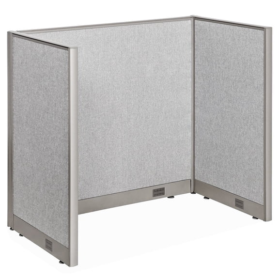GOF 1P Office Cubicle (30”D x 48”W x 48”H) Freestanding Privacy Workstation, Partition Wall Panels, Office Room Divider