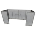 thumbnail image 1 of GOF 2 Person Workstation Cubicle (5.5’D x 12’W x 6’H) / Office Partition, Room Divider (72"H Cubicle Olny, Grey), 1 of 6
