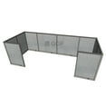 thumbnail image 1 of GOF 2 Person Workstation Cubicle (5.5’D x 13’W x 4’H) / Office Partition, Room Divider (48"H Cubicle Olny, Grey), 1 of 6