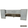 thumbnail image 1 of GOF 2 Person Workstation Cubicle (5’D x 12’W x 5’H) / Office Partition, Room Divider (60"H Cubicle with Desk, Artisan Grey), 1 of 5