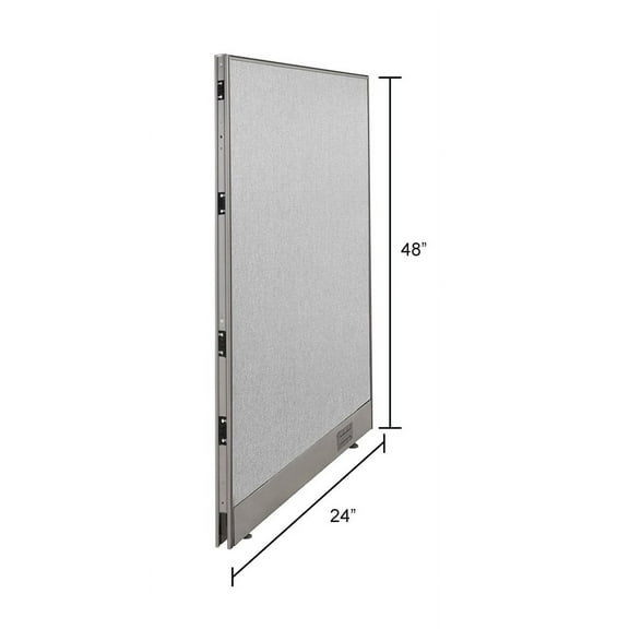 GOF Office Partition, Full Fabric Panel, Privacy Screen, Large Room Dividers (24"W x 48"H)