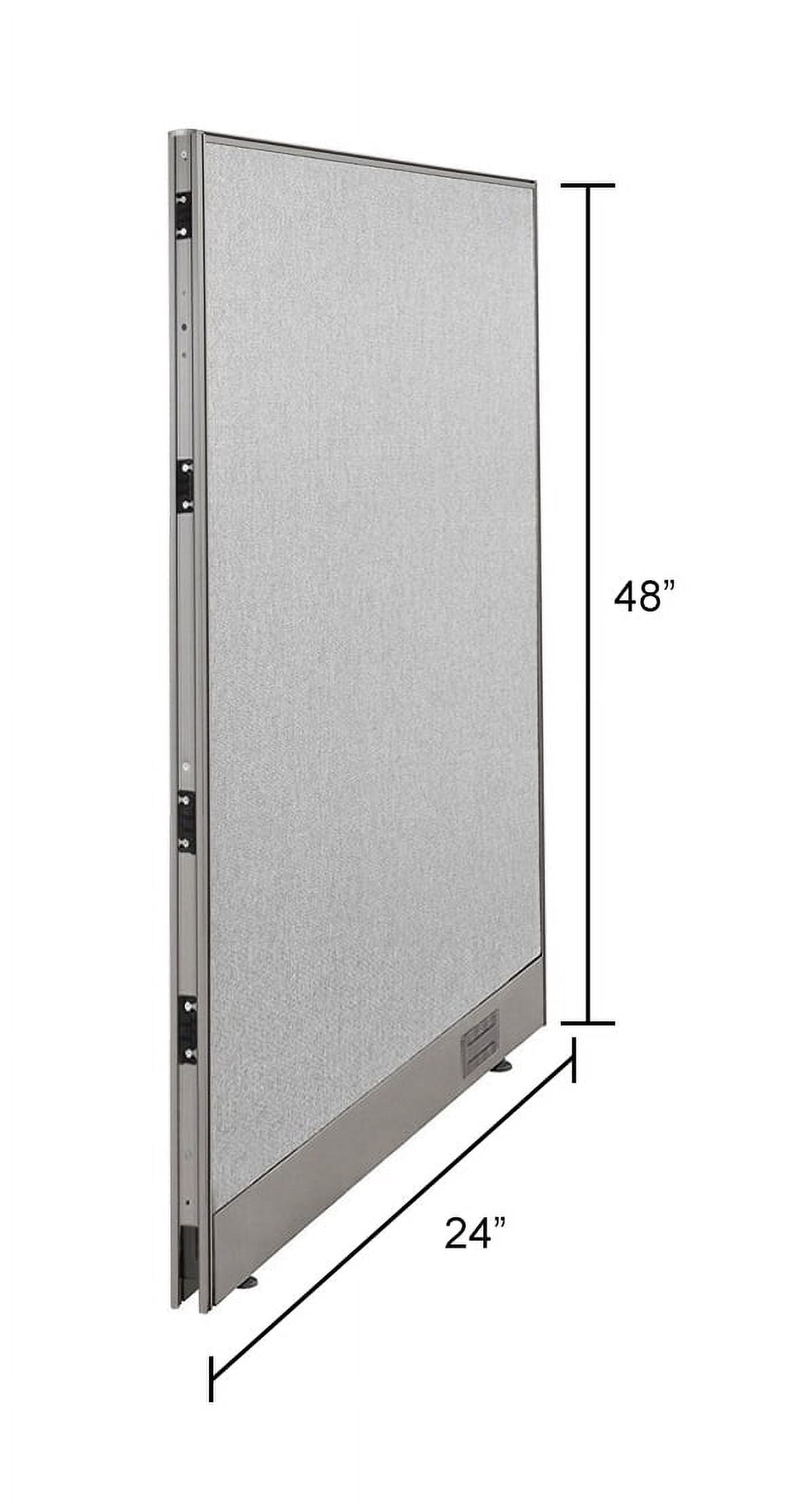 GOF Office Partition, Full Fabric Panel, Privacy Screen, Large Room Dividers (24"W x 48"H)