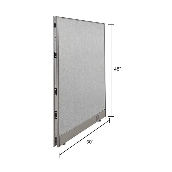 GOF Office Partition, Full Fabric Panel, Privacy Screen, Large Room Dividers (30"W x 48"H)