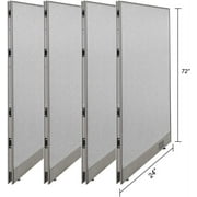 GOF 4 Quantities Orders 24"w x 72"h Office Single Partition Custom Built Workstation Wall Office Divider