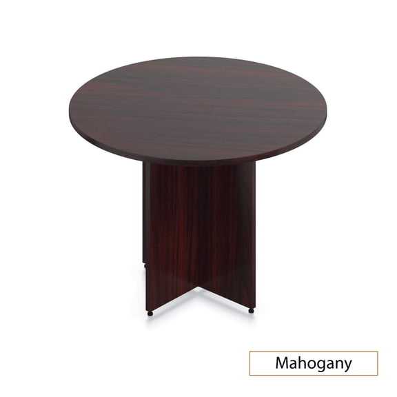GOF 42" Round Table 4 piece Set (42W x 42D x 29.5H) - Mahogany