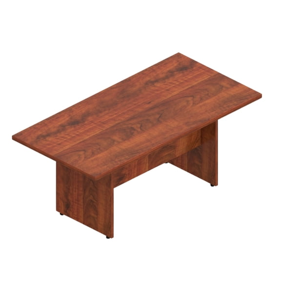 GOF 6 Ft. Rectangular Office Conference Table, Modern Meeting Room Desk, Durable Laminate (Dark Cherry)