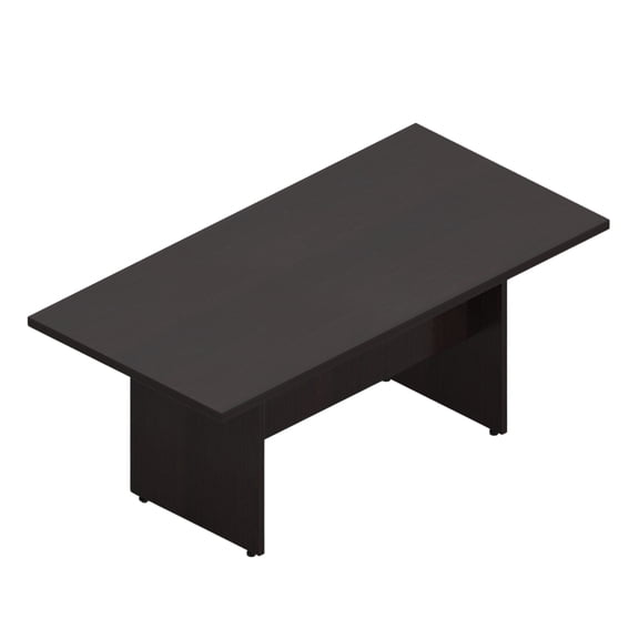 GOF 6 Ft. Rectangular Office Conference Table, Modern Meeting Room Desk, Durable Laminate (Espresso)
