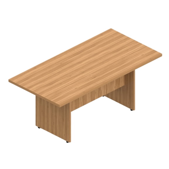 GOF 6 Ft. Rectangular Office Conference Table, Modern Meeting Room Desk, Durable Laminate (Walnut)