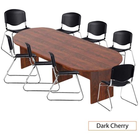 GOF 6FT, 8FT, 10FT Conference Table Chair (G11700) Set, Cherry, Espresso, Mahogany, Walnut, Artisan Grey