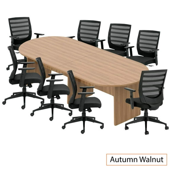 GOF 6FT, 8FT, 10FT Conference Table Chair (G11921B) Set, Cherry, Espresso, Mahogany, Walnut , Artisan Grey
