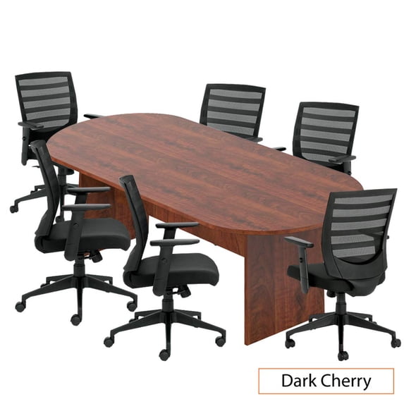 GOF 6FT, 8FT, 10FT Conference Table Chair (G11921B) Set, Cherry, Espresso, Mahogany, Walnut , Artisan Grey