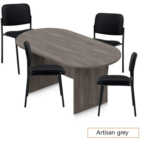 GOF 6FT, 8FT, 10FT Conference Table Chair (G2748B) Set, Cherry, Espresso, Mahogany, Walnut, Artisan Grey