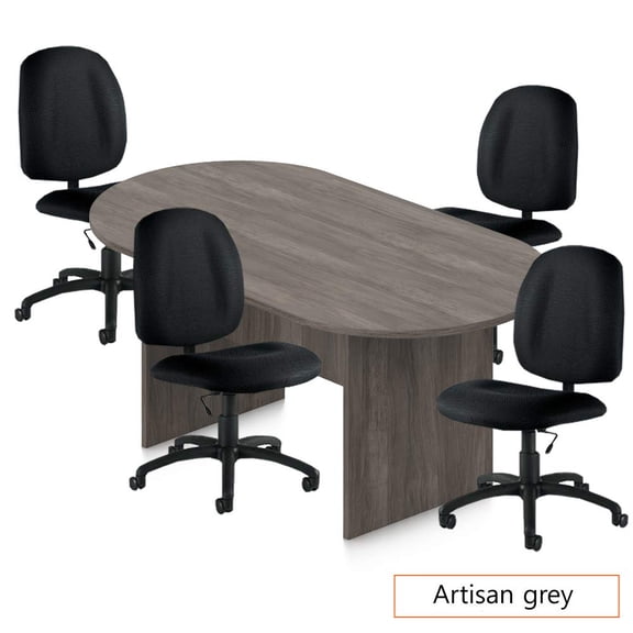 GOF 6FT Conference Table Chair (G11650) Set -  Artisan Grey