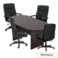 thumbnail image 1 of GOF 6 Ft. Mahogany Conference Table with 4 Ergonomic Executive Chairs (G11782B) – Premium Office Meeting Room Set, 1 of 9