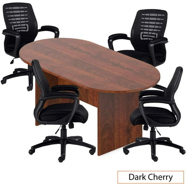 GOF 6FT Conference Table Set with Chairs (G11750B) -  Dark Cherry