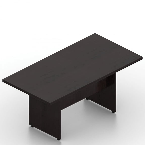 GOF 8 Ft. Rectangular Office Conference Table, Modern Meeting Room Desk, Durable Laminate (Espresso)