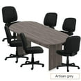 thumbnail image 1 of GOF 8 ft. Artisan Gray Conference Table with 6 Air Mesh Task Chairs (G11343B) – Durable, Modern Office Desk Set, 1 of 9