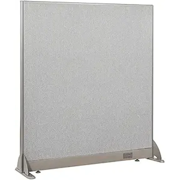 GOF Freestanding Partition (48"W x 48"H) Straight Run Panels w/ Safety Legs - Room Divider, Privacy Wall Screen, Office Workstation