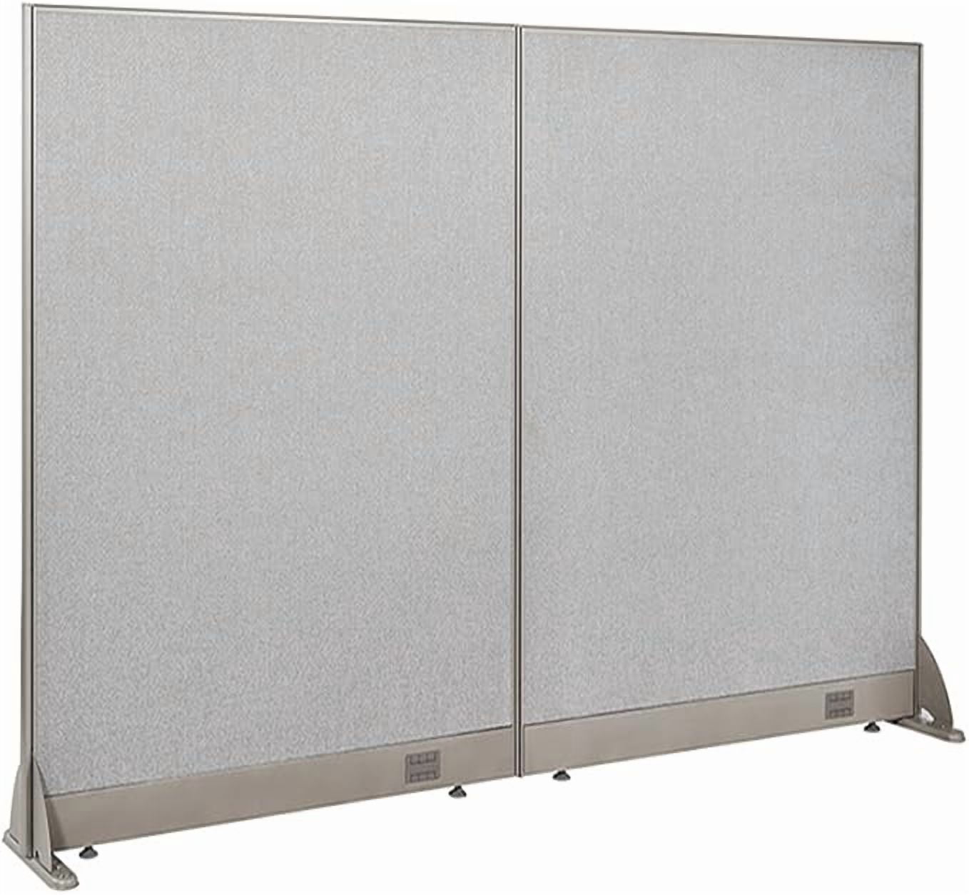 GOF Freestanding Partition (60"W x 48"H) Straight Run Panels w/ Safety Legs - Room Divider, Privacy Wall Screen, Office Workstation