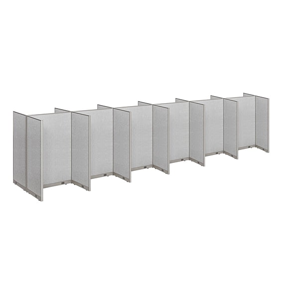 GOF Double 12 Stations Office Cubicle (60”D x 288”W x 72”H) Freestanding Privacy Workstation, Partition Wall Panels, Office Room Divider