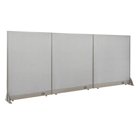 GOF Freestanding Office Partition-Straight Run w/ Safety Legs (108"W x 48"H) Room Divider, Privacy Screen, Workstation Cubicle