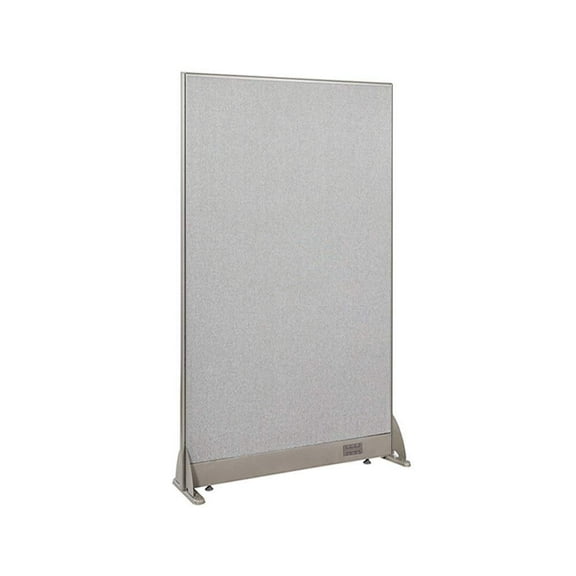 GOF Freestanding Office Partition-Straight Run w/ Safety Legs (30"W x 60"H) Room Divider, Privacy Screen, Workstation Cubicle