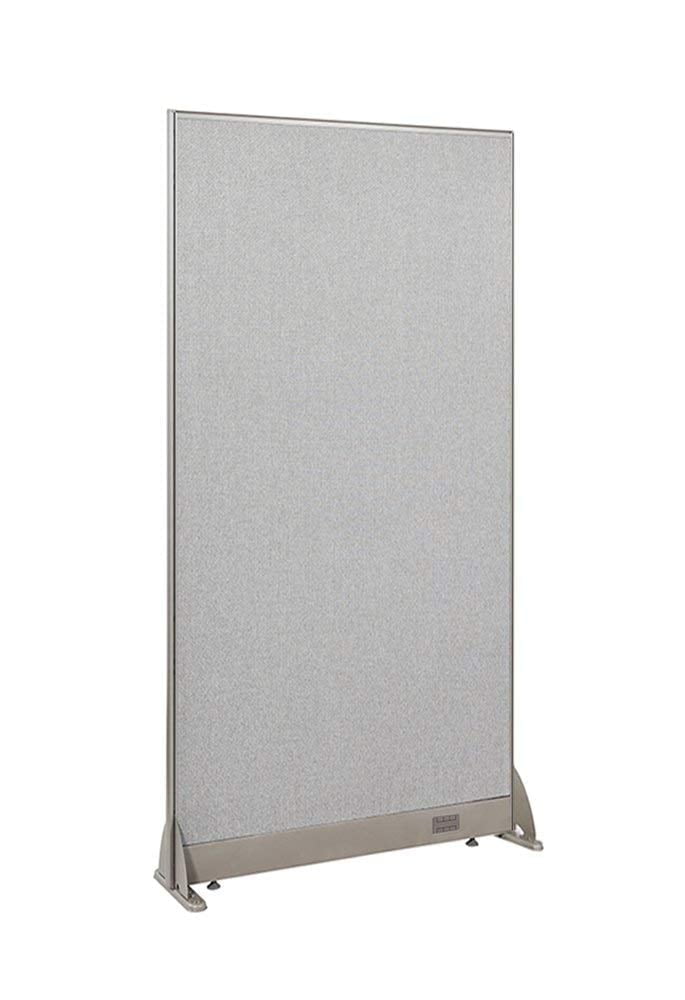 GOF Freestanding Office Partition-Straight Run w/ Safety Legs (30"W x 72"H) Room Divider, Privacy Screen, Workstation Cubicle