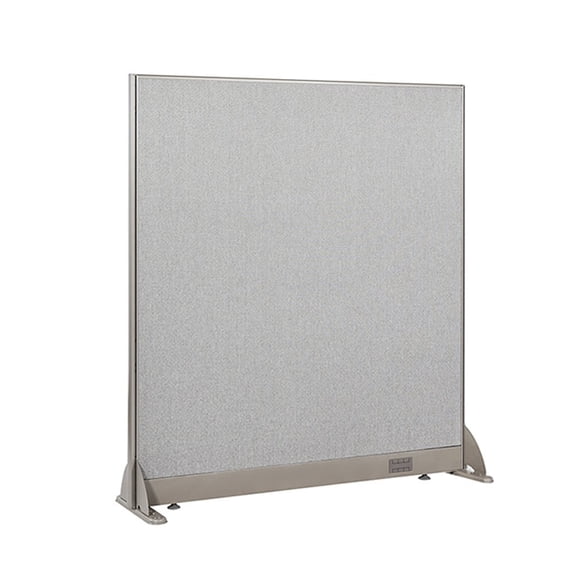GOF Freestanding Office Partition-Straight Run w/ Safety Legs (48"W x 48"H) Room Divider, Privacy Screen, Workstation Cubicle