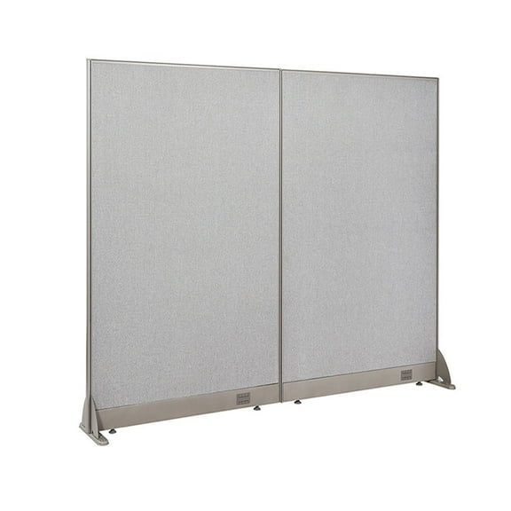 GOF Freestanding Office Partition-Straight Run w/ Safety Legs (60"W x 60"H) Room Divider, Privacy Screen, Workstation Cubicle