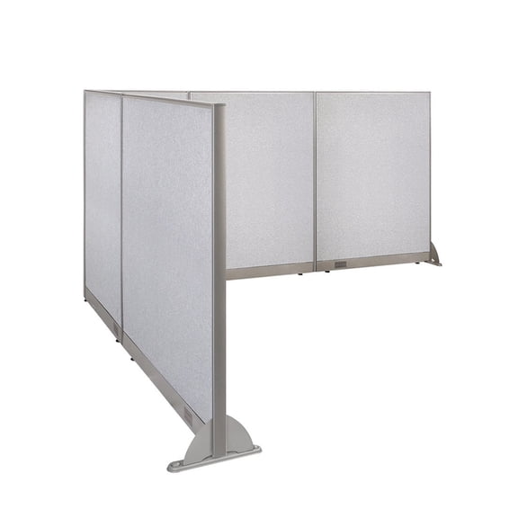 GOF L-shaped Freestanding Partition 96”D x 126”W x 60”H, Office Room Divider, Privacy Screen, Workstation Cubicle