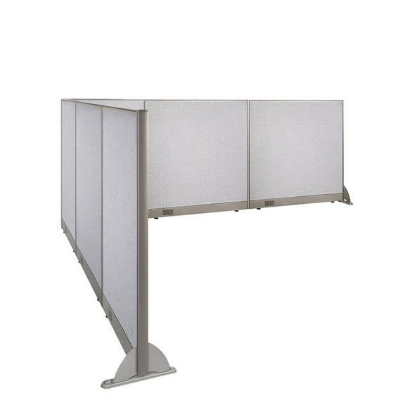 GOF L-shaped Freestanding Partition 108”D x 132”W x 48”H, Office Room Divider, Privacy Screen, Workstation Cubicle