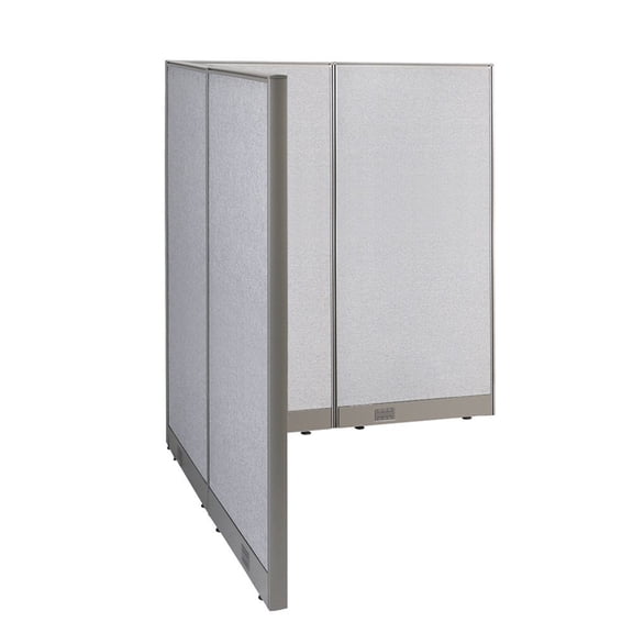 GOF L-shaped Freestanding Office Partition, Room Divider, Privacy Screen, Workstation Cubicle (60”D x 60”W x 72”H)