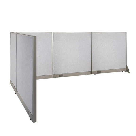 GOF L-shaped Freestanding Office Partition, Room Divider, Privacy Screen, Workstation Cubicle (78”D x 144”W x 48”H)