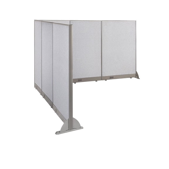 GOF L-shaped Freestanding Partition 114”D x 114”W x 60”H, Office Room Divider, Privacy Screen, Workstation Cubicle