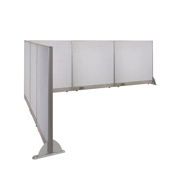 GOF L-shaped Freestanding Partition 120”D x 144”W x 48”H, Office Room Divider, Privacy Screen, Workstation Cubicle