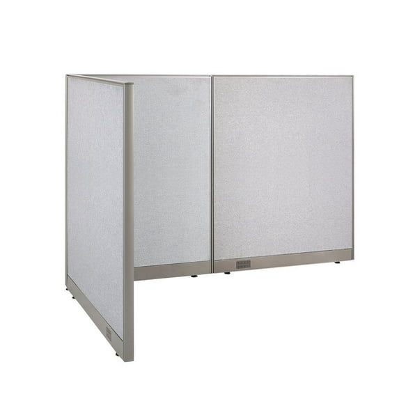 GOF L-Shaped Freestanding Office Partition, Privacy Screen, Room Divider (48"D x 84"W x 60"H)