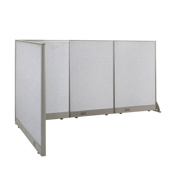 GOF L-Shaped Freestanding Office Partition, Privacy Screen, Room Divider (48"D x 90"W x 48"H)